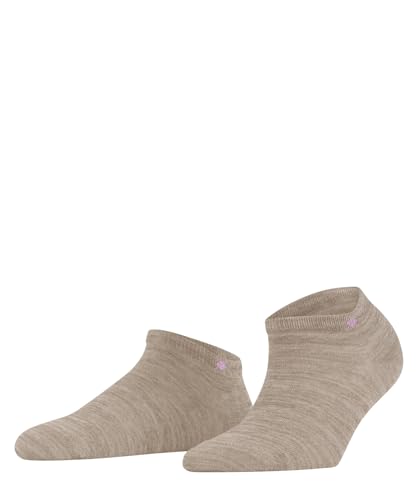 Burlington Damen Sneakersocken Soho Vibes W SN Baumwolle kurz einfarbig 1 Paar, Beige (Grit 4330) neu - umweltfreundlich, 36-41 von Burlington