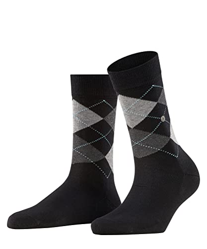 Burlington Damen Socken Covent Garden W SO Baumwolle gemustert 1 Paar, Schwarz (Black 3000), 36-41 von Burlington
