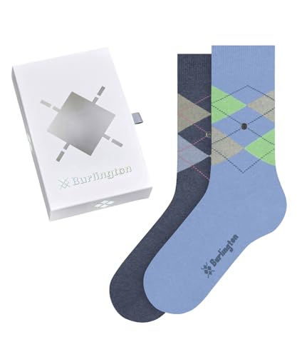 Burlington Damen Socken Basic Gift Box W SO Baumwolle gemustert 2 Paar, Mehrfarbig (Mouline 0700), 36-41 von Burlington