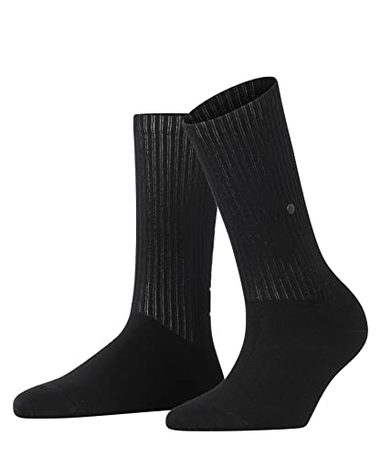 Burlington Damen Socken Black Logo W SO Baumwolle gemustert 1 Paar, Schwarz (Black 3000), 36-41 von Burlington