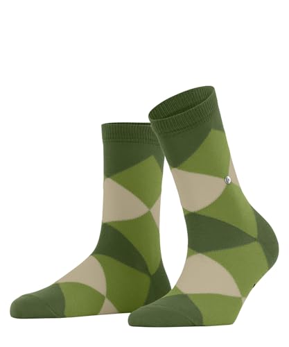 Burlington Damen Socken Bonnie W Sso Baumwolle gemustert 1 Paar, Grün Fir Green 7656, 36-41 von Burlington