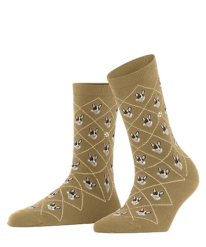 Burlington Damen Socken Corgi Biologische Baumwolle gemustert 1 Paar, Beige (Toffee 4670), 36-41 von Burlington