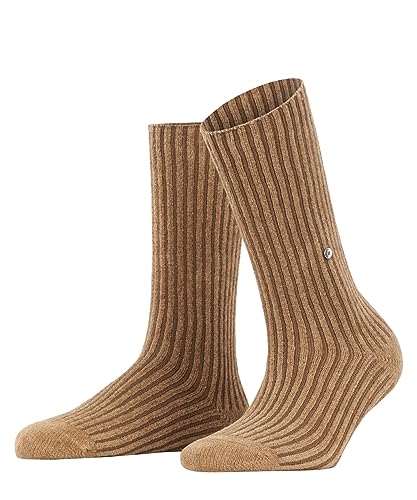 Burlington Damen Socken Cosy Cord Baumwolle einfarbig 1 Paar, Braun (Camel Hair 5063), 36-41 von Burlington