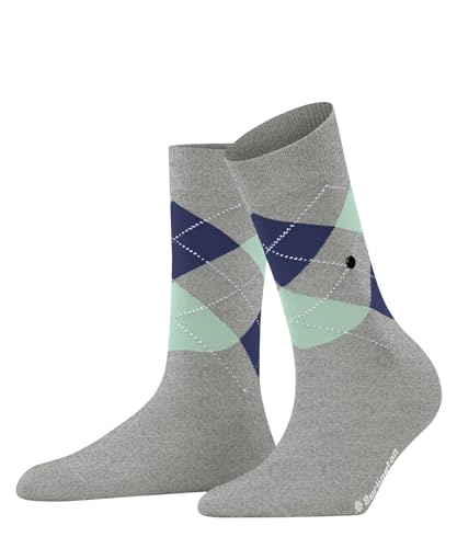 Burlington Damen Covent Garden W SO Baumwolle Gemustert 1 Paar Socken, Grau (Flint Grey 3620) neu-umweltfreundlich, 36-41 von Burlington