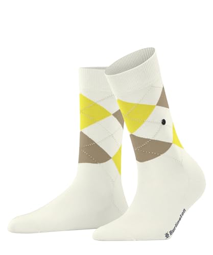 Burlington Damen Covent Garden W SO Baumwolle Gemustert 1 Paar Socken, Weiß (Off-White 2041) neu-umweltfreundlich, 36-41 von Burlington