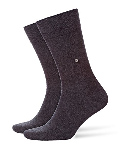 Burlington Damen Socken Everyday 2-Pack W SO Baumwolle einfarbig 2 Paar, Grau (Anthracite Melange 3081), 36-41 von Burlington