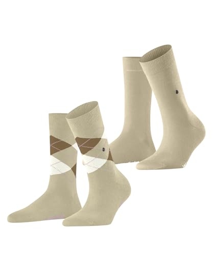 Burlington Damen Socken Everyday Mix Multipack W So Baumwolle gemustert 2 Paar, Beige Cream 4011, 36-41 von Burlington