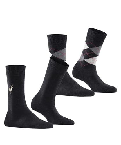 Burlington Damen Socken Everyday X-Mas Multipack W So Baumwolle gemustert 2 Paar, Grau Grey Mix 0070 Christmas, 36-41 von Burlington