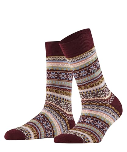 Burlington Damen Socken Fair Isle Delight W So Wolle gemustert 1 Paar, Rot Claret 8435, 36-41 Burlington Damen Socken Fair Isle Delight W So Wolle gemustert 1 Paar, Rot Claret 8435, 36-41 von Burlington
