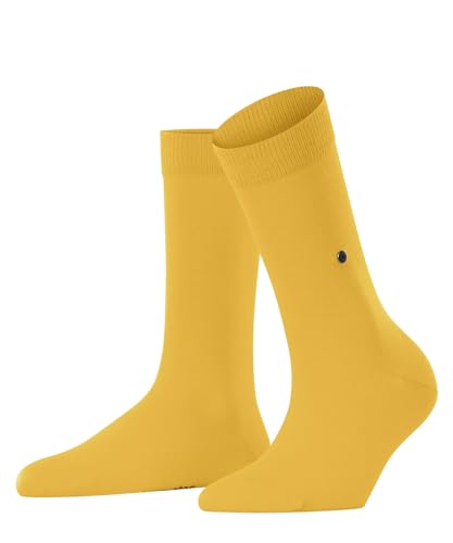 Burlington Damen Socken Lady W So Baumwolle einfarbig 1 Paar, Gelb Mustart 1318, 36-41 von Burlington