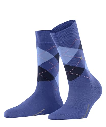 Burlington Damen Socken Marylebone W So Wolle gemustert 1 Paar, Blau River Blue 6551, 36-41 von Burlington