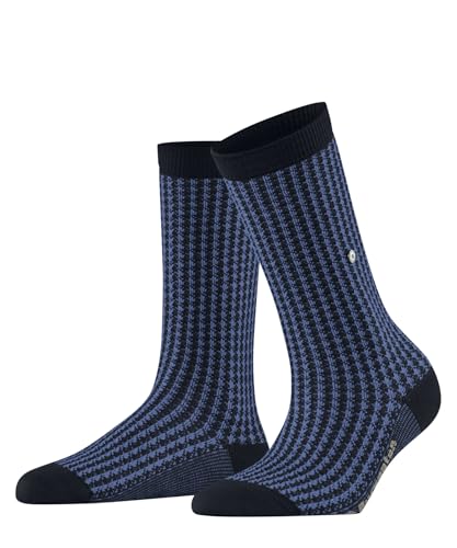 Burlington Damen Socken Pepita W So Wolle gemustert 1 Paar, Blau Marine 6120, 36-41 von Burlington