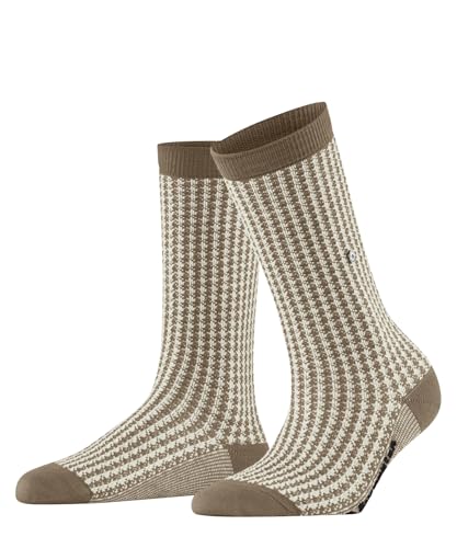 Burlington Damen Socken Pepita W So Wolle gemustert 1 Paar, Braun Camel 5038, 36-41 von Burlington
