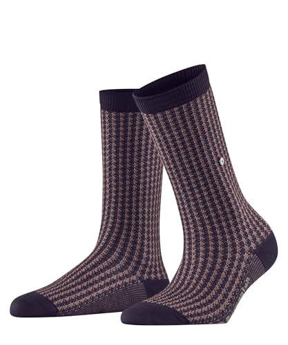 Burlington Damen Socken Pepita W So Wolle gemustert 1 Paar, Rot Wineberry 8761, 36-41 von Burlington