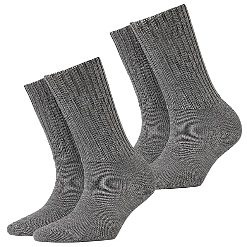 Burlington Damen Socken Plymouth 2er Pack, Größe:36-41;Farben:Dark Grey (3070) von Burlington