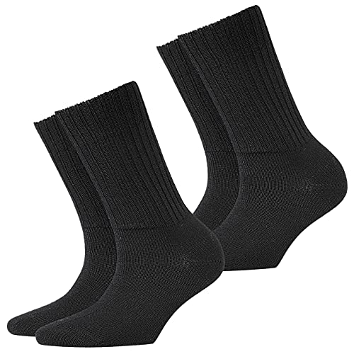 Burlington Damen Socken Plymouth 2er Pack, Größe:36-41;Farben:Black (3000) von Burlington