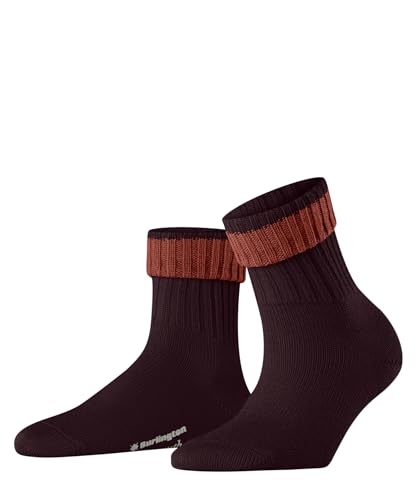 Burlington Damen Socken Plymouth W So Wolle einfarbig 1 Paar, Rot Wine 8010, 36-41 von Burlington