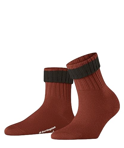 Burlington Damen Socken Plymouth W SO Wolle einfarbig 1 Paar, Rot (Kupfer 8822), 36-41 von Burlington