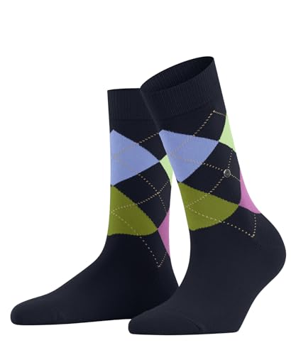 Burlington Damen Socken Queen W SO Baumwolle gemustert 1 Paar, Blau (Marine 6121), 36-41 von Burlington