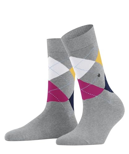 Burlington Damen Socken Queen W SO Baumwolle gemustert 1 Paar, Grau (Pavement 3217), 36-41 von Burlington