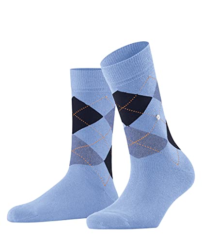Burlington Damen Socken Queen W So Baumwolle gemustert 1 Paar, Blau Light Blue 6541, 41-45 von Burlington