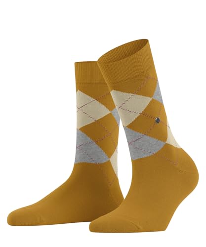 Burlington Damen Socken Queen W So Baumwolle gemustert 1 Paar, Gelb Dottergelb 1305-O, 36-41 von Burlington