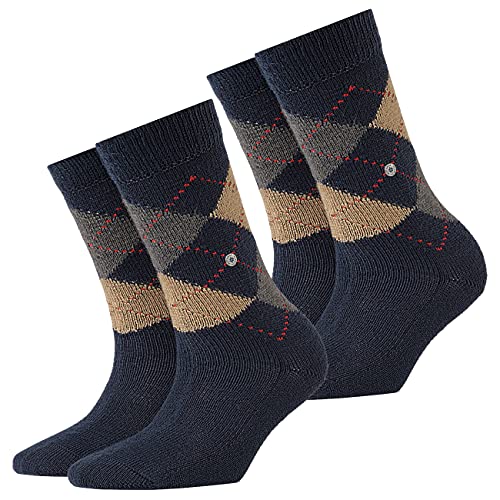 Burlington Damen Socken Whitby 2er Pack, Größe:36-41;Farbe:Navy (6153) von Burlington