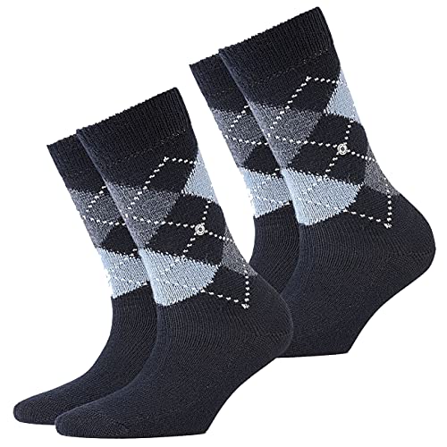 Burlington Damen Socken Whitby 2er Pack, Größe:36-41;Farbe:marine-6120 von Burlington