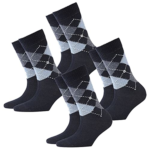 Burlington Damen Socken Whitby 4er Pack, Größe:36-41;Farbe:marine-6120 von Burlington