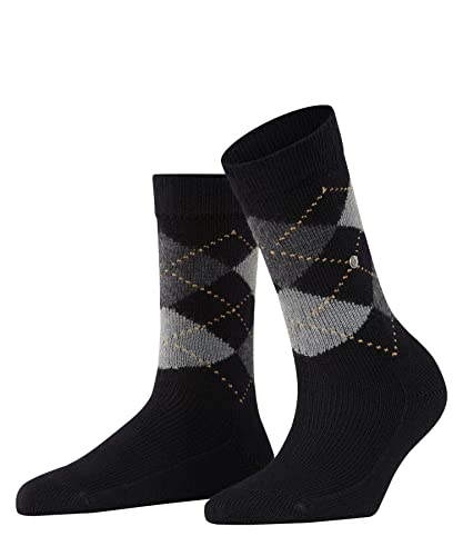 Burlington Damen Socken Whitby W SO weich und warm gemustert 1 Paar, Schwarz (Black 3000), 36-41 von Burlington