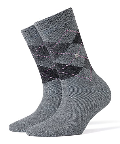 Burlington Damen Socken Whitby W SO weich und warm gemustert 1 Paar, Grau (Grau 3397), 36-41 von Burlington