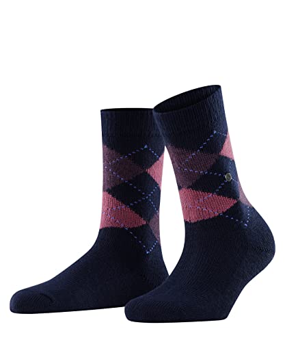 Burlington Damen Socken Whitby W So weich und warm gemustert 1 Paar, Blau Navy 6156, 36-41 von Burlington