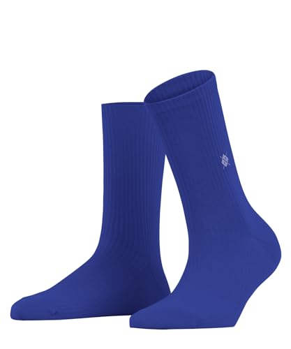 Burlington Damen Socken York W SO Baumwolle einfarbig 1 Paar, Blau (Royal 6710), 36-41 von Burlington