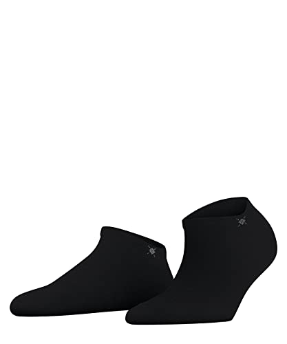 Burlington Damen Sneakersocken Soho Vibes W SN Baumwolle kurz einfarbig 1 Paar, Schwarz (Black 3000), 36-41 von Burlington