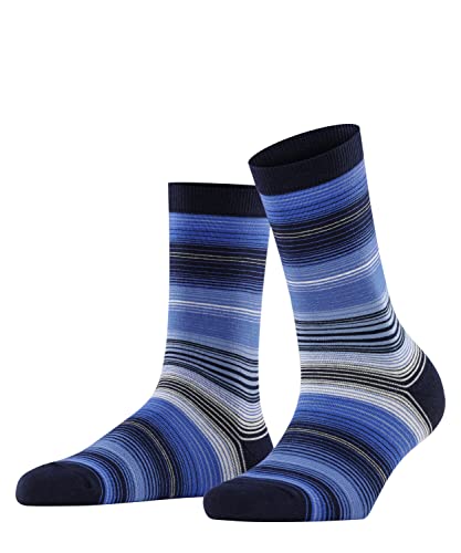 Burlington Damen Socken Stripe W SO Baumwolle gemustert 1 Paar, Blau (Marine 6120), 36-41 von Burlington