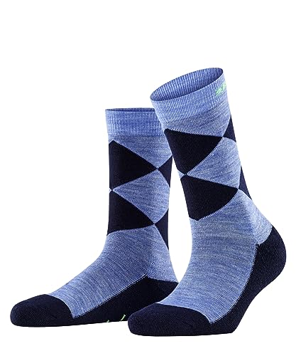 Burlington Damen Wandersocken Trekking U SO Schurwolle antiblasen dick 1 Paar, Blau (Ocean 6506), 36-41 von Burlington