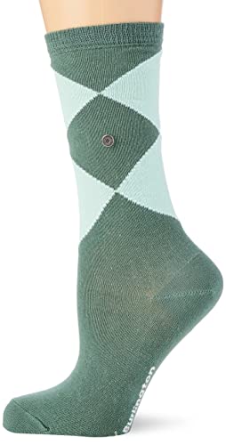 Burlington Damen Socken Darlington, Nachhaltige biologische Baumwolle, 1 Paar, Grün (Misteltoe 7550), 36-41 von Burlington