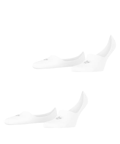 Burlington Herren Füßlinge Everyday Multipack M In Baumwolle unsichtbar einfarbig 2 Paar, Weiß White 2000, 41-42 von Burlington