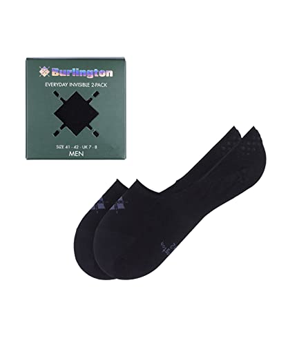 Burlington Herren Füßlinge Everyday Box Multipack M In Baumwolle unsichtbar einfarbig 2 Paar, Schwarz Black 3000, 45-46 Burlington Herren Füßlinge Everyday Box Multipack M In Baumwolle unsichtbar einfarbig 2 Paar, Schwarz Black 3000, 45-46 von Burlington