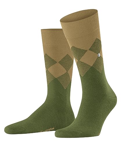 Burlington Herren Socken Hampstead Nachhaltige Baumwolle gemustert 1 Paar, Grün (Jade 7685), 40-46 von Burlington