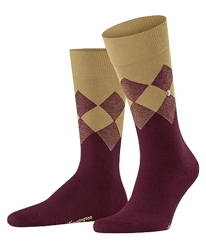 Burlington Herren Socken Hampstead Nachhaltige Baumwolle gemustert 1 Paar, Rot (Wine 8010), 40-46 von Burlington