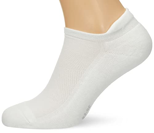 Burlington Herren Sneakersocken Athleisure M SN Weich atmungsaktiv schnelltrocknend kurz einfarbig 1 Paar, Weiß (White 2000), 39-42 von Burlington