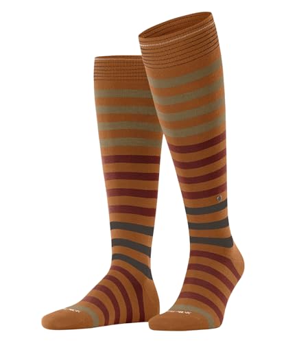 Burlington Herren Kniestrümpfe Blackpool M Kh Baumwolle lang gemustert 1 Paar, Orange Blush 8415, 40-46 von Burlington