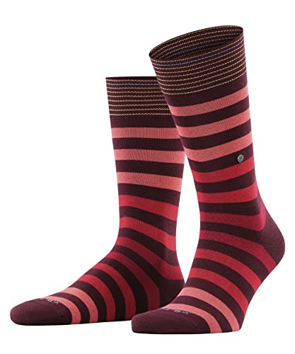 Burlington Herren Socken Blackpool M SO Baumwolle gemustert 1 Paar, Rot (Coral Red 8006), 40-46 von Burlington