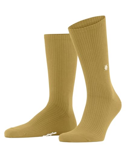 Burlington Herren Socken Boston M So Baumwolle einfarbig 1 Paar, Gelb Sahara 1263, 40-46 von Burlington