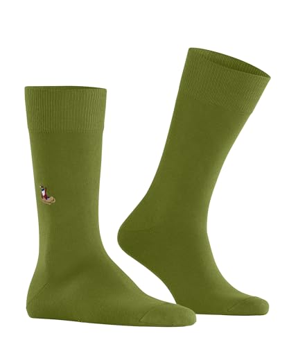 Burlington Herren Socken Brit Style M So Baumwolle gemustert 1 Paar, Grün Jungle 7097, 40-46 von Burlington