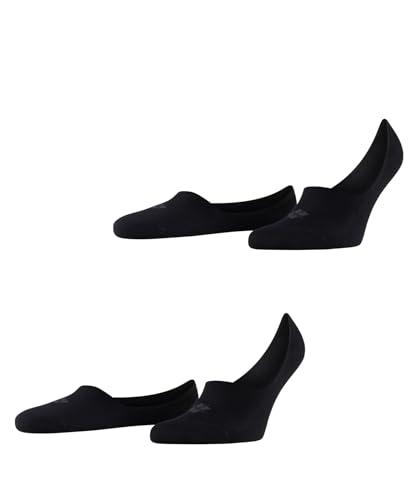 Burlington Herren Füßlinge Everyday Multipack M In Baumwolle unsichtbar einfarbig 2 Paar, Schwarz Black 3000, 43-44 von Burlington