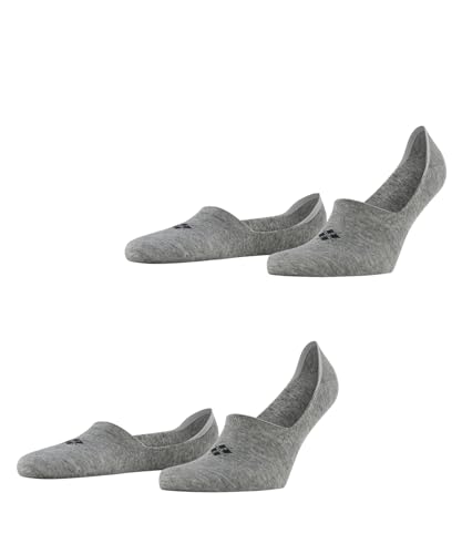 Burlington Herren Füßlinge Everyday 2-Pack M IN Baumwolle unsichtbar einfarbig 2 Paar, Grau (Light Grey 3400) neu - umweltfreundlich, 43-44 von Burlington