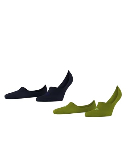 Burlington Herren Füßlinge Everyday 2-Pack M IN Baumwolle unsichtbar einfarbig 2 Paar, Grün (Moss 7482) - neu, 45-46 von Burlington