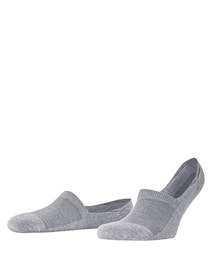 Burlington Herren Füßlinge Athleisure M IN weich atmungsaktiv schnelltrocknend unsichtbar einfarbig 1 Paar, Grau (Light Grey Melange 3775), 43-46 von Burlington